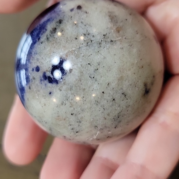 Sodalite Crystal Sphere - Picture 3 of 5